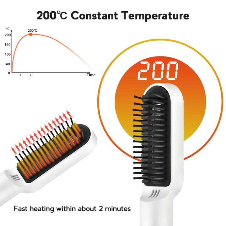 Wireless Heating Hair Styling Comb